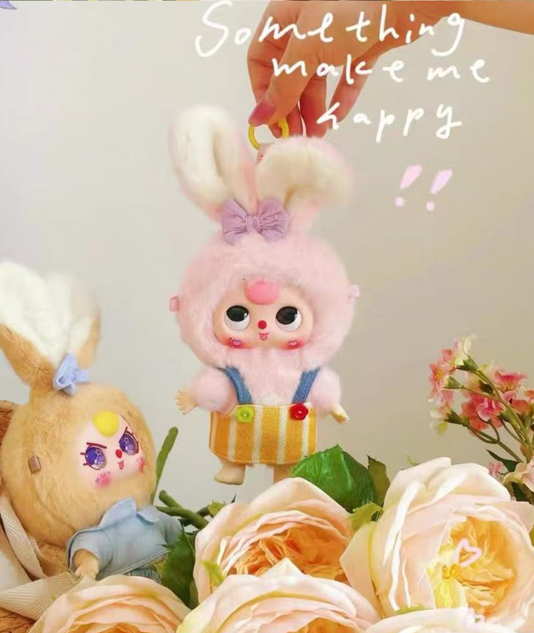 Baby Three Rabbit Macaron Cute Bunny Plush Blind Box
