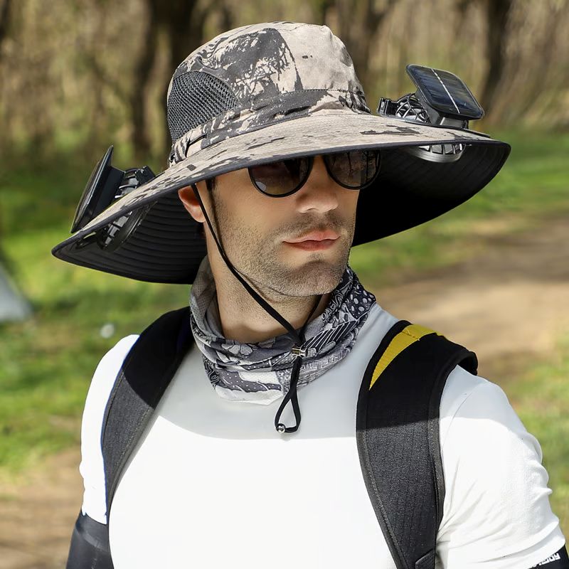 🎁Best father‘s Day Gifts❤2025 New Ultralight Solar Fan Sun Hat – Lighter Than a Baseball!⚾(Only 11oz)