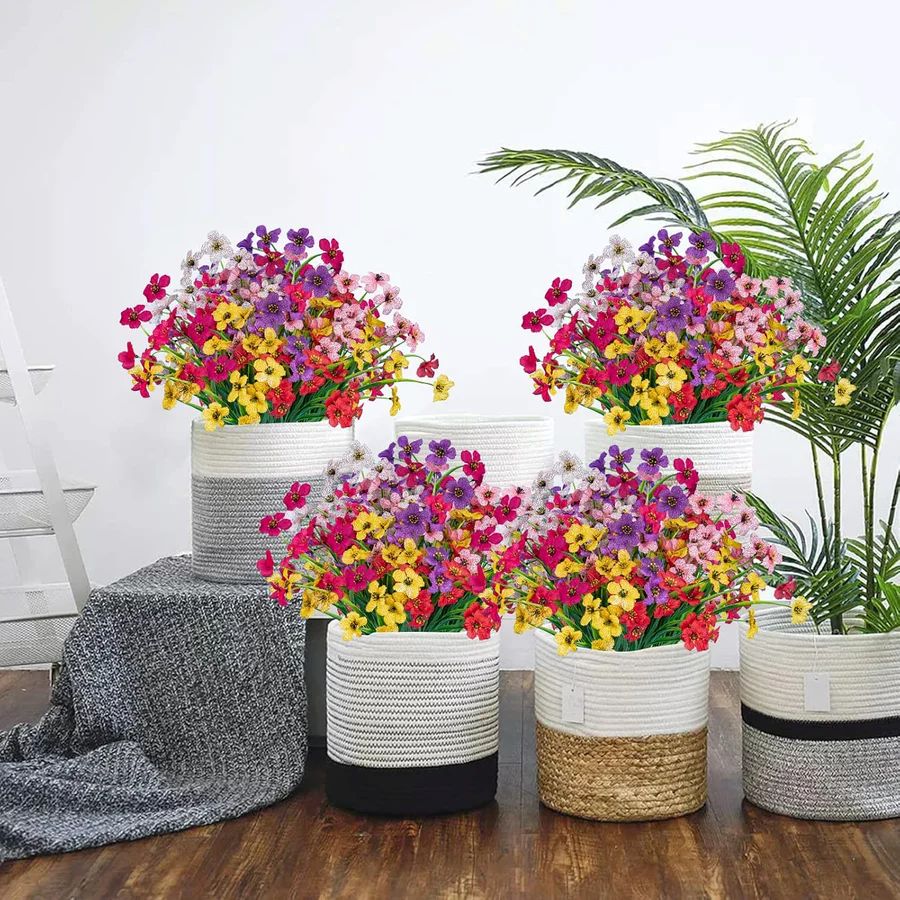 Rainproof Lifelike Artificial Flowers With UV-Shield Coating