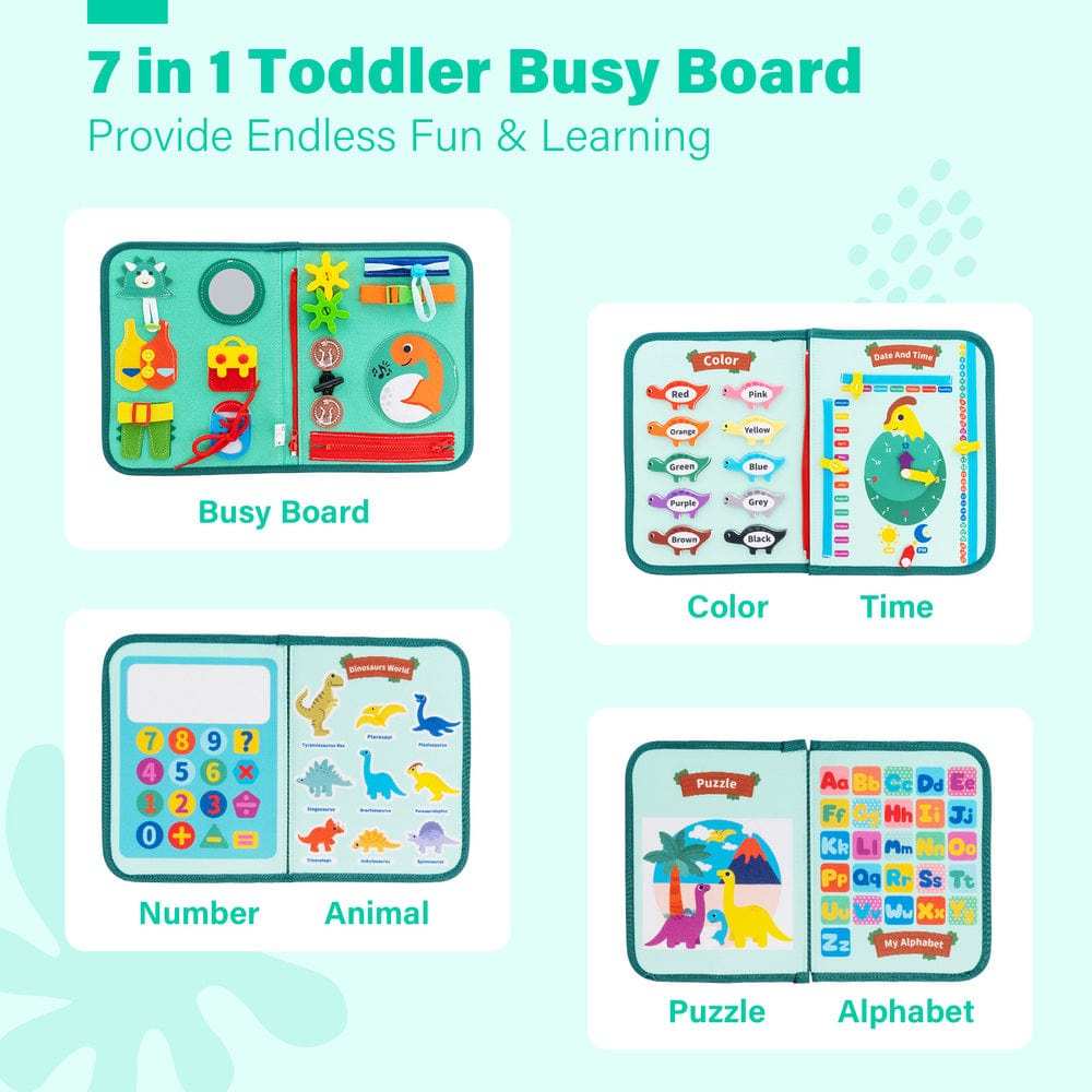 Personalized Montessori Busy Board Motor Skill Early Education Toy
