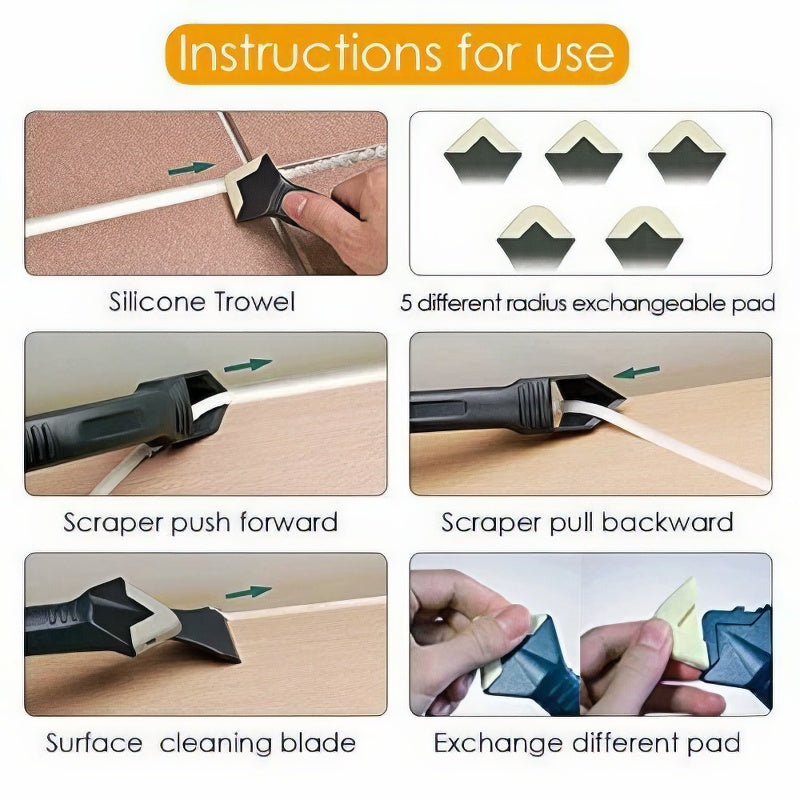3 in 1 Silicone Caulking Tools