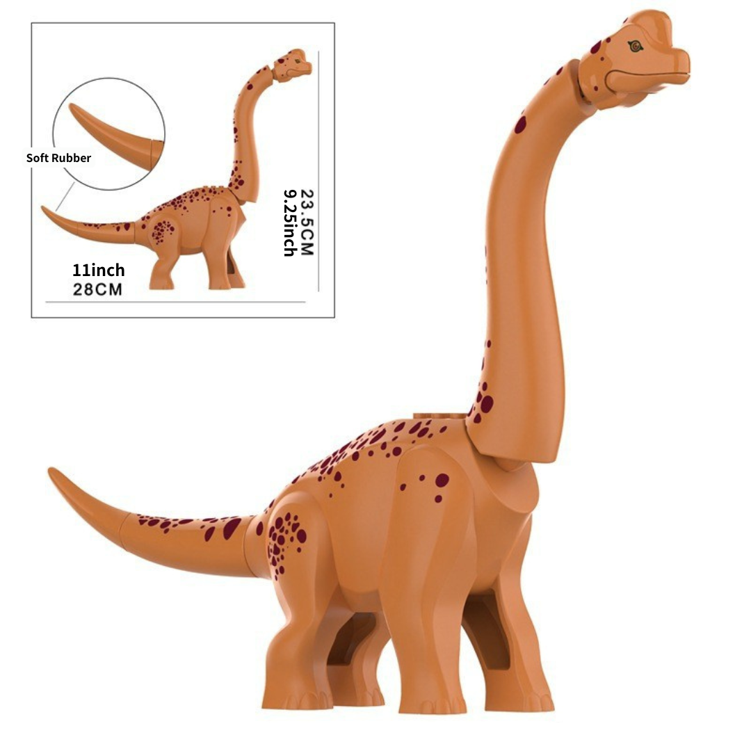 12" Dinosaur Jurassic Theme DIY Action Figures Building Blocks Toy Playsets