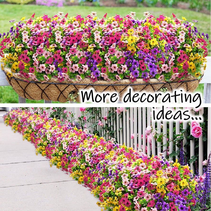 Rainproof Lifelike Artificial Flowers With UV-Shield Coating