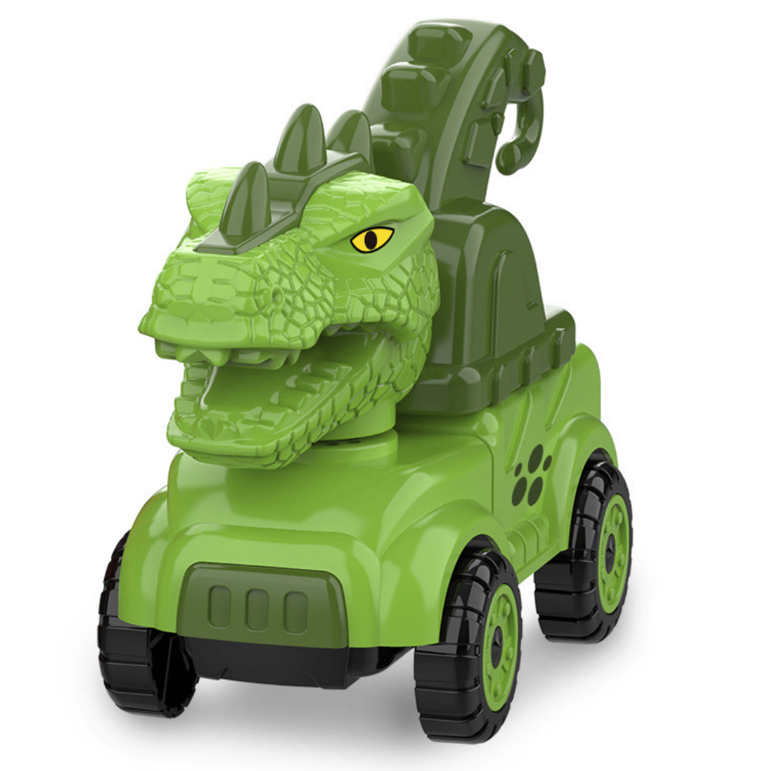 Inertial Take Apart Construction Dinosaur Truck Car T Rex Triceratops Excavator Toy for Kids