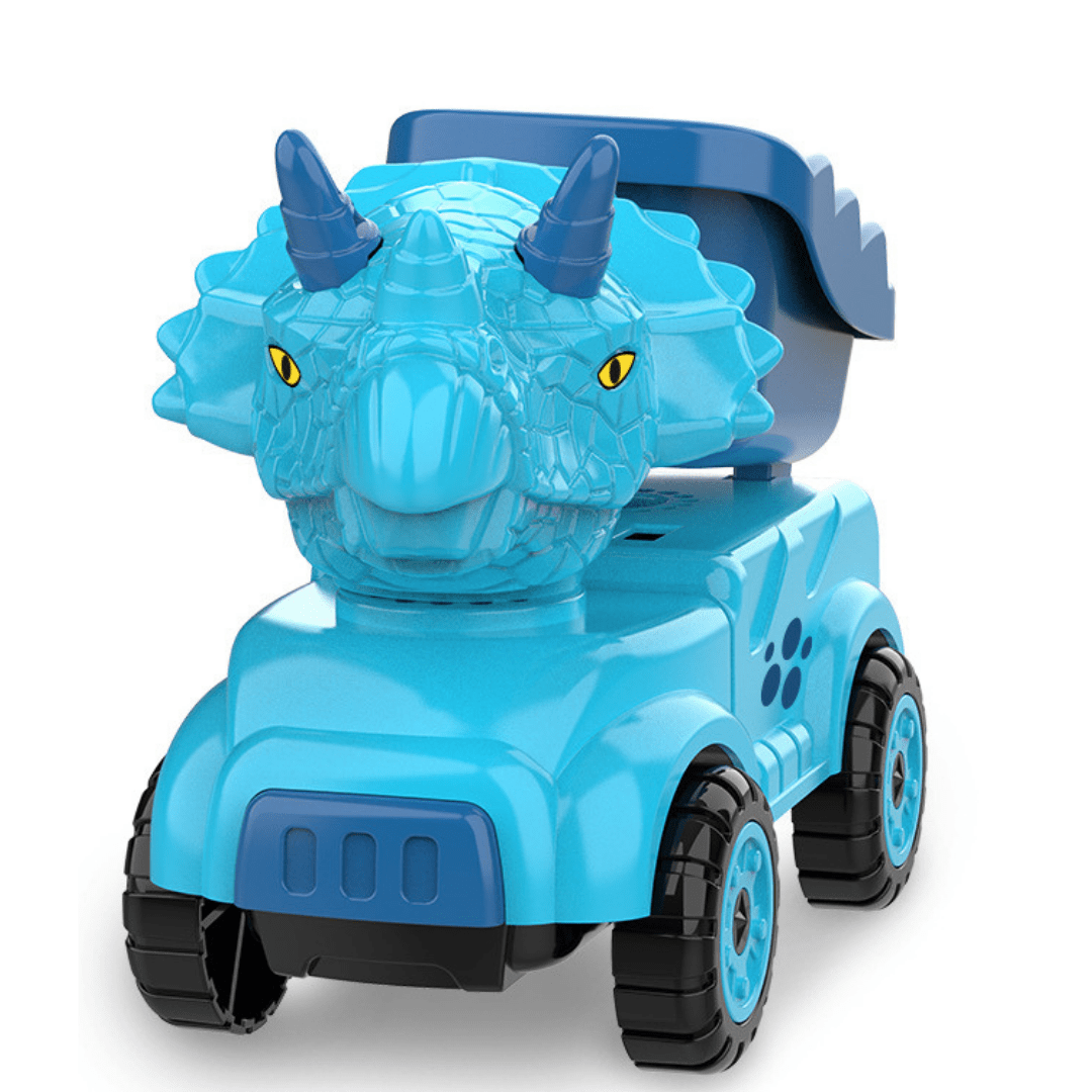Inertial Take Apart Construction Dinosaur Truck Car T Rex Triceratops Excavator Toy for Kids