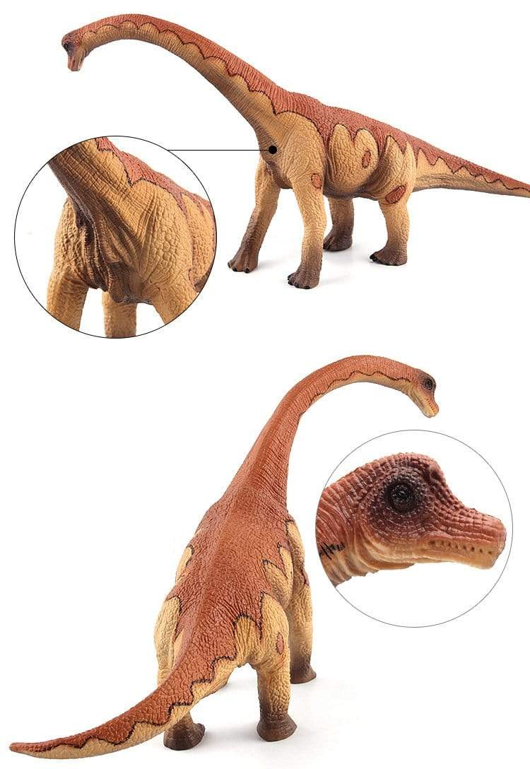 13‘’ Realistic Brachiosaurus Dinosaur Solid Action Figure Model Toy Decor with Flexible Neck