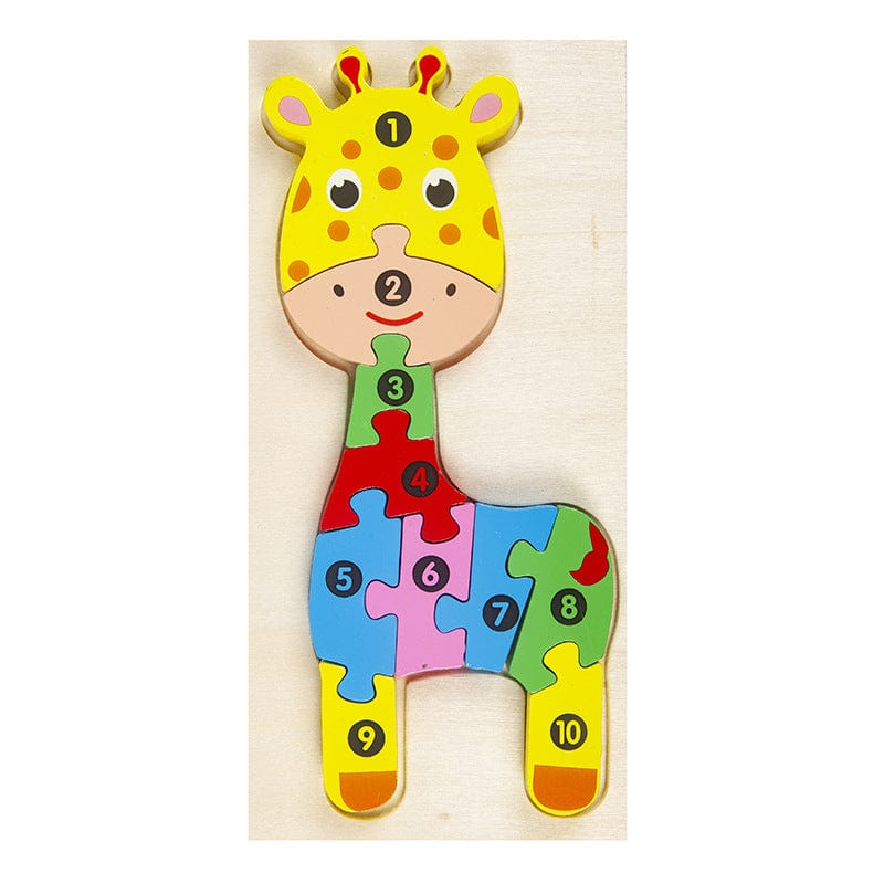 Montessori Wooden Puzzle for Toddlers Brain Teaser Board Early Education Toys