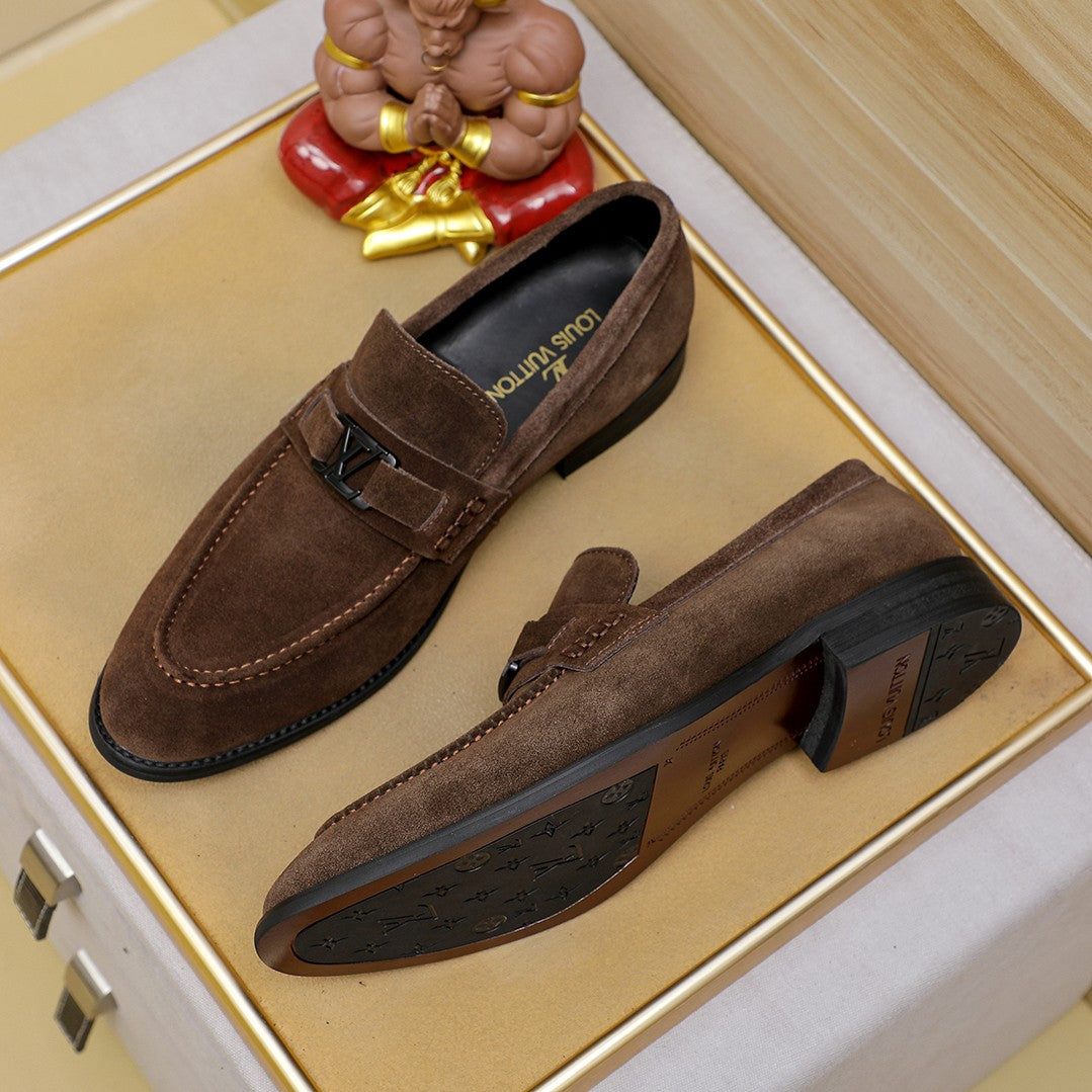 Lvv men's suede business boat shoes 0725062318