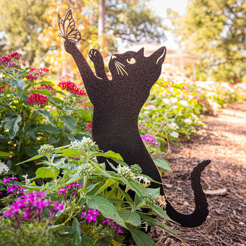 Metal Garden Art - Cats Silhouette