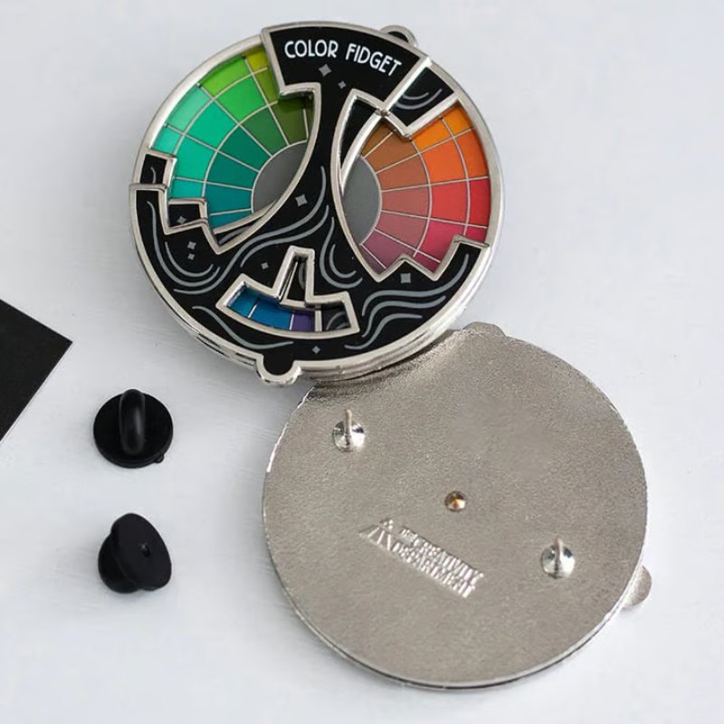 Color Fidget Enamel Pin (A Wheel Of Twenty Hues)