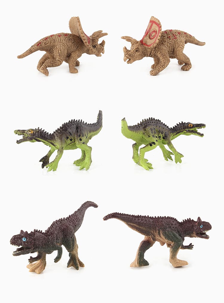 12 Pcs Realistic Dinosaur Figure Set Decor Model Toy