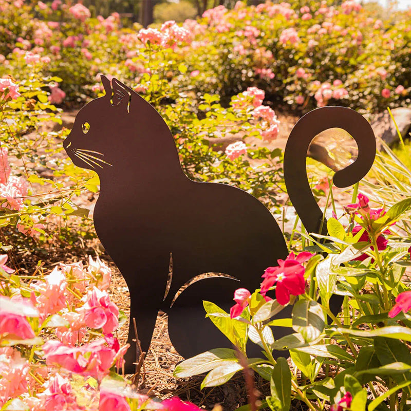 Metal Garden Art - Cats Silhouette