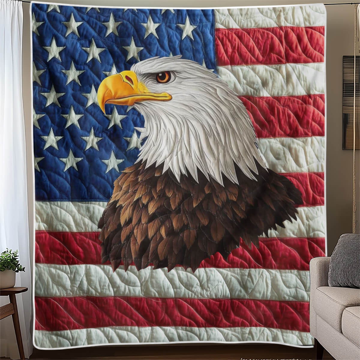 Proud Eagle Blanket - C023 - Premium Blanket