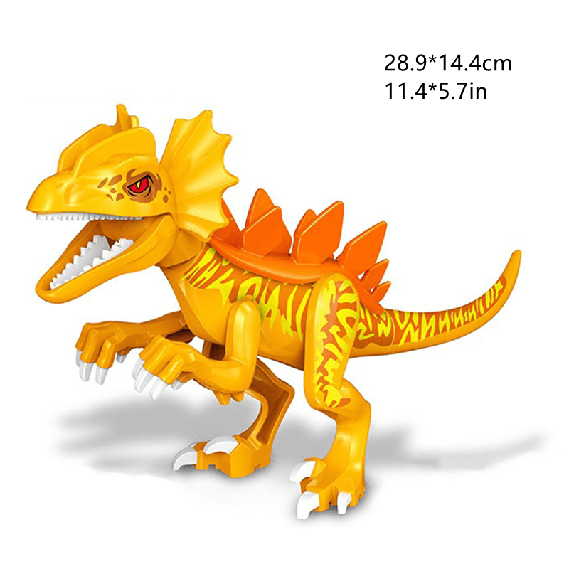 12" Dinosaur Jurassic Theme DIY Action Figures Building Blocks Toy Playsets