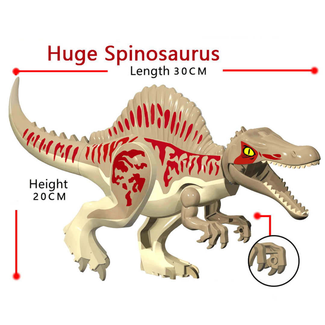 12" Dinosaur Jurassic Theme DIY Action Figures Building Blocks Toy Playsets