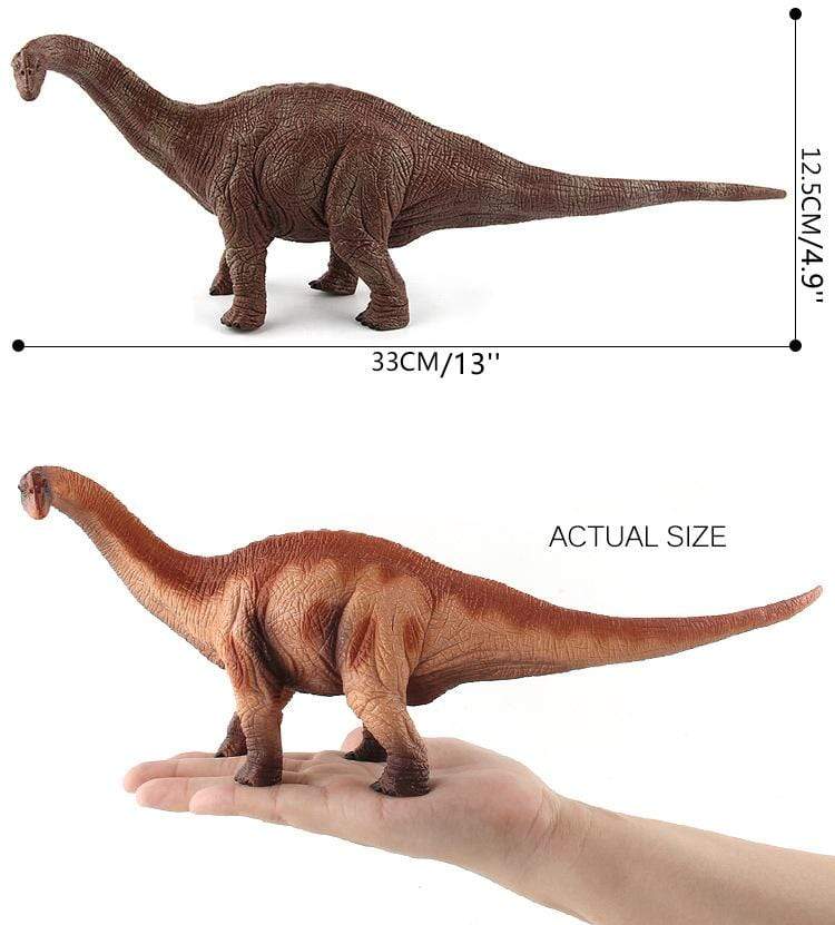 11" Realistic Brontosaurus Dinosaur Solid Action Figure Model Toy Decor