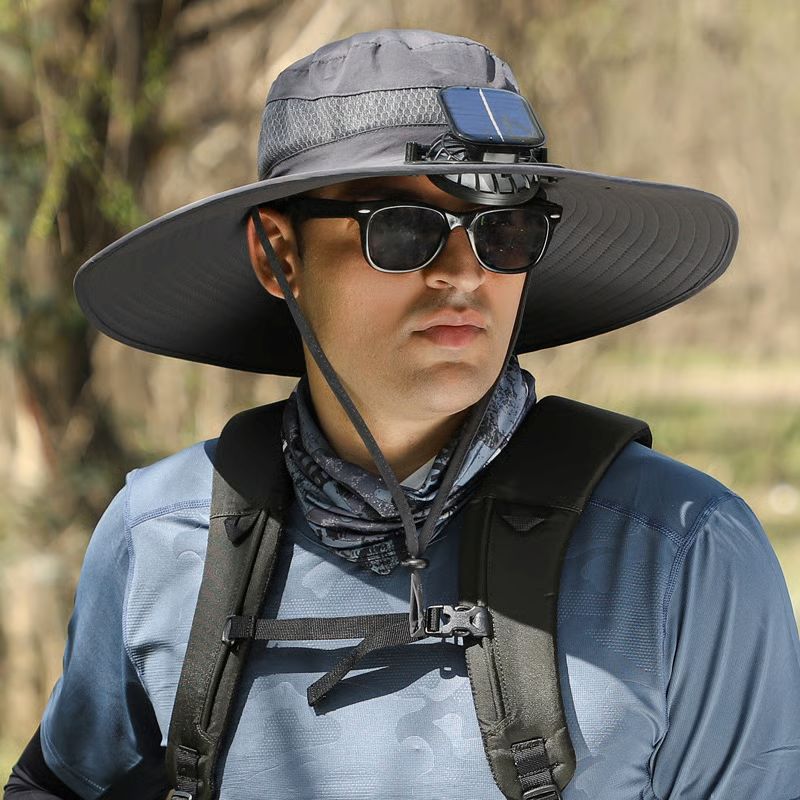 🎁Best father‘s Day Gifts❤2025 New Ultralight Solar Fan Sun Hat – Lighter Than a Baseball!⚾(Only 11oz)