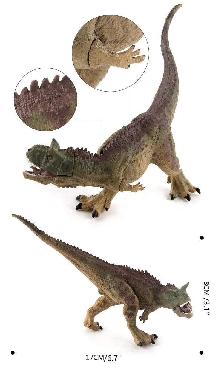 11" Realistic Carnotaurus Dinosaur Solid Action Figure Model Toy Decor