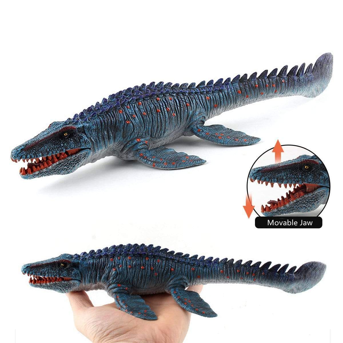 11"  Realistic Sea Ocean Series Dinosaur Solid Action Figure Mosasaurus Model Toy Decor