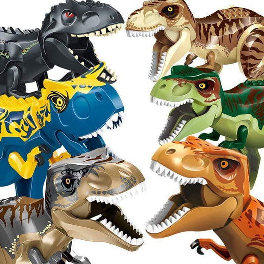 12" Dinosaur Jurassic Theme DIY Action Figures Building Blocks Toy Playsets