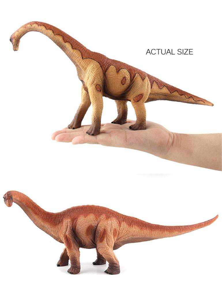 13‘’ Realistic Brachiosaurus Dinosaur Solid Action Figure Model Toy Decor with Flexible Neck