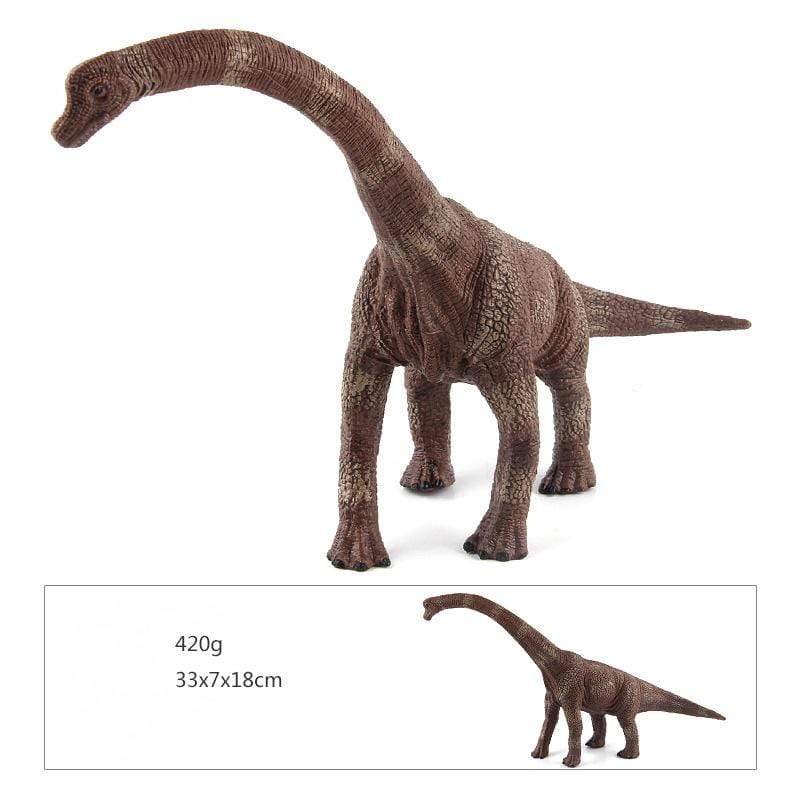 13‘’ Realistic Brachiosaurus Dinosaur Solid Action Figure Model Toy Decor with Flexible Neck