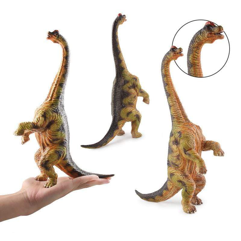 13‘’ Realistic Brachiosaurus Dinosaur Solid Action Figure Model Toy Decor with Flexible Neck