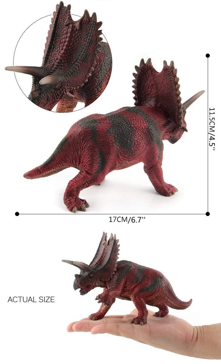 7‘’ Realistic Pentaceratops Dinosaur Solid Action Figure Model Toy Decor