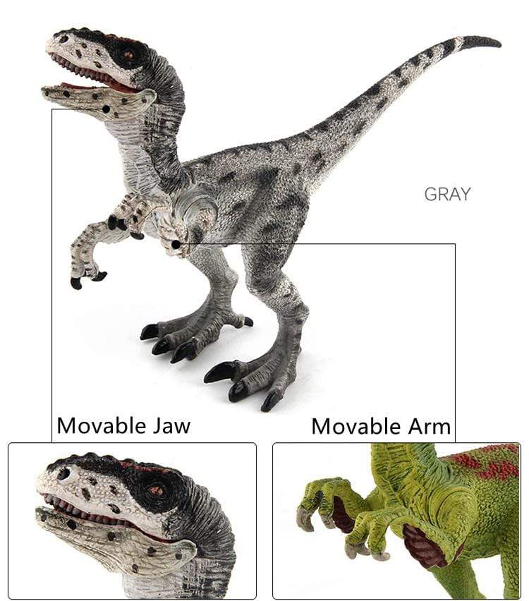 7‘’ Realistic Velociraptor Dinosaur Solid Action Figure Model Toy Decor