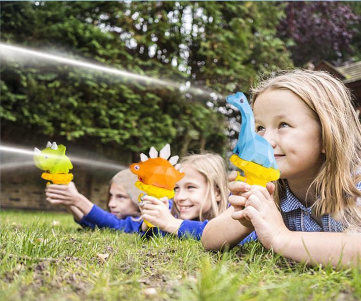 Cute Dinosaur Shape Water Squirt Gun Blaster Shooter Small Bathtub Bath Outdoor Toy