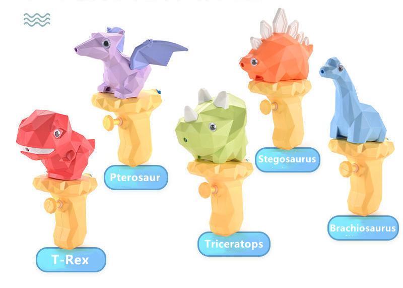 Cute Dinosaur Shape Water Squirt Gun Blaster Shooter Small Bathtub Bath Outdoor Toy