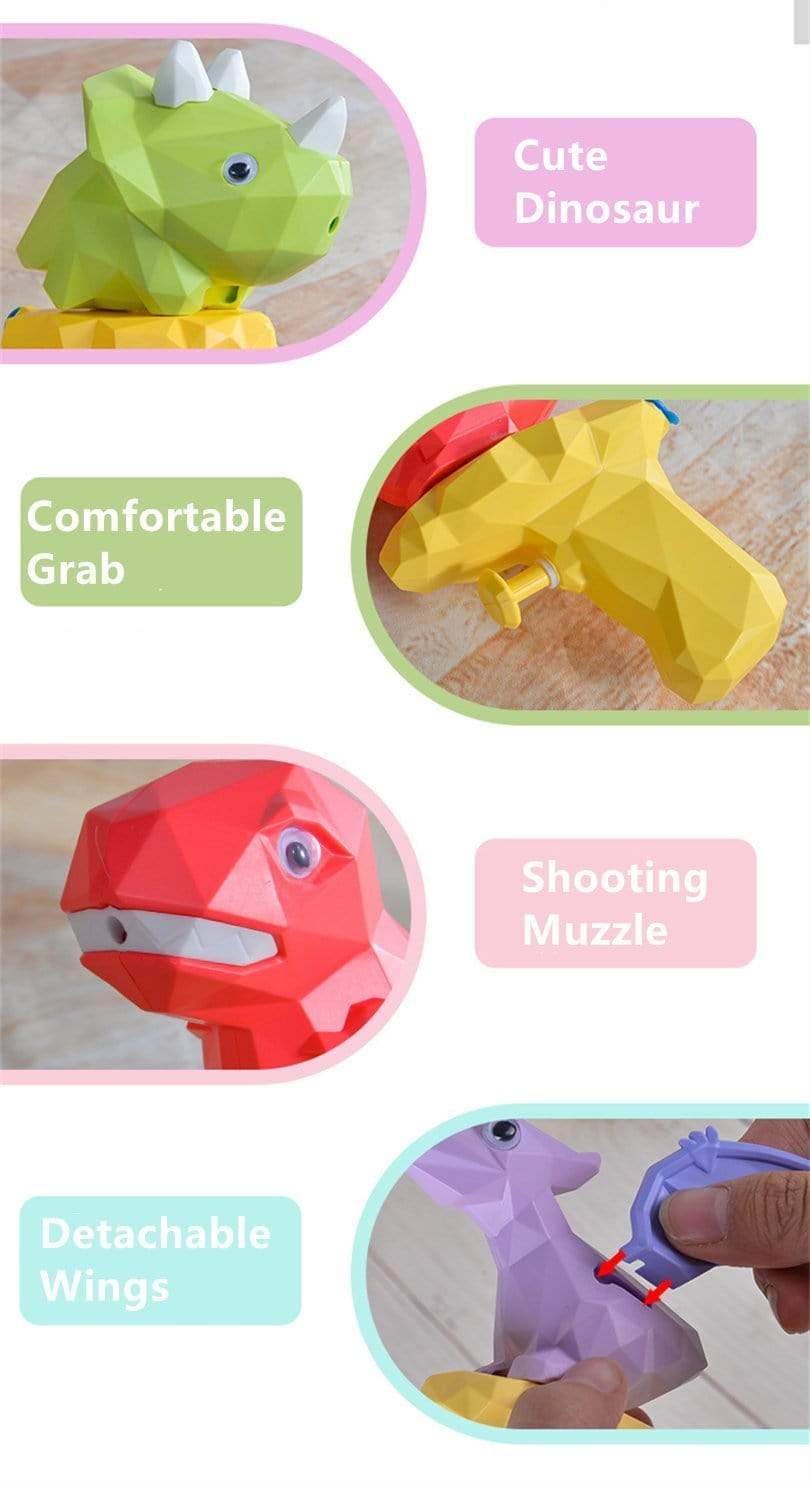 Cute Dinosaur Shape Water Squirt Gun Blaster Shooter Small Bathtub Bath Outdoor Toy