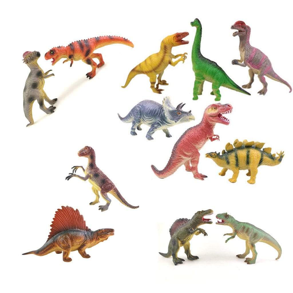 Different Types of Dinosaurs with Sound T Rex Triceratops Stegosaurus Model Toy for Kids