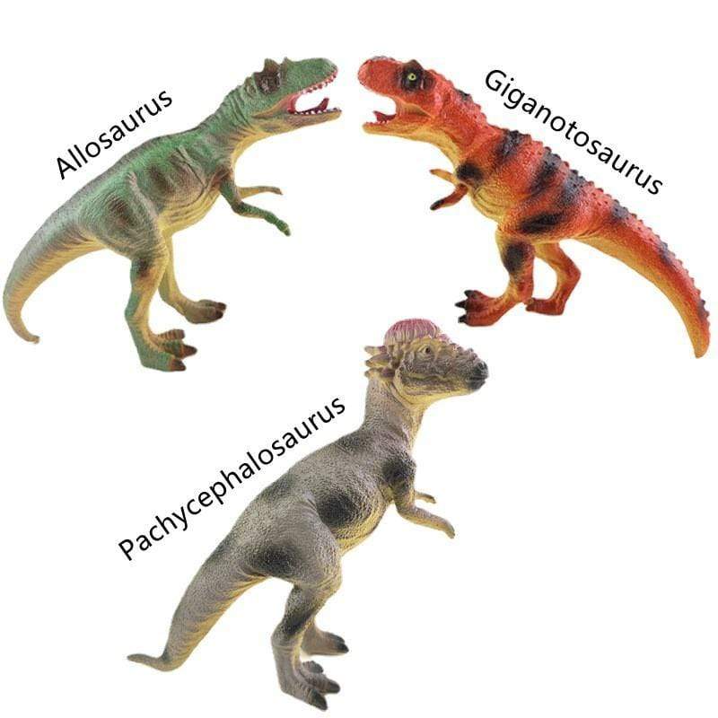 Different Types of Dinosaurs with Sound T Rex Triceratops Stegosaurus Model Toy for Kids