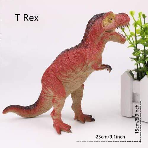 Different Types of Dinosaurs with Sound T Rex Triceratops Stegosaurus Model Toy for Kids