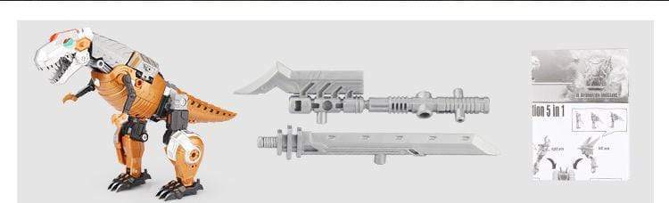Large Dinosaur Robot Transforming Toys Transform Dinosaurs Action Figures 5 in 1 Playset