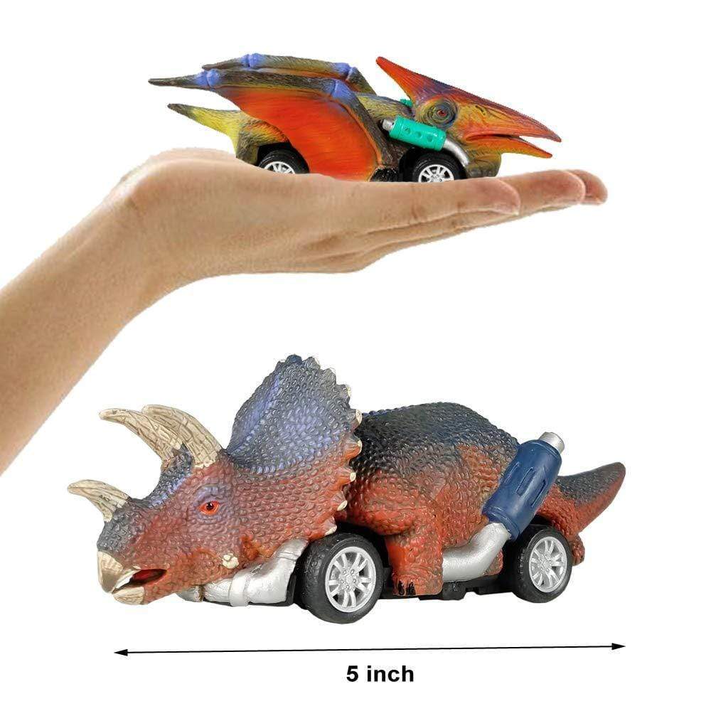 Mini Dinosaur Toy Pull Back Cars Dino Toy Cars for Boys Girls 3-6 Years Old