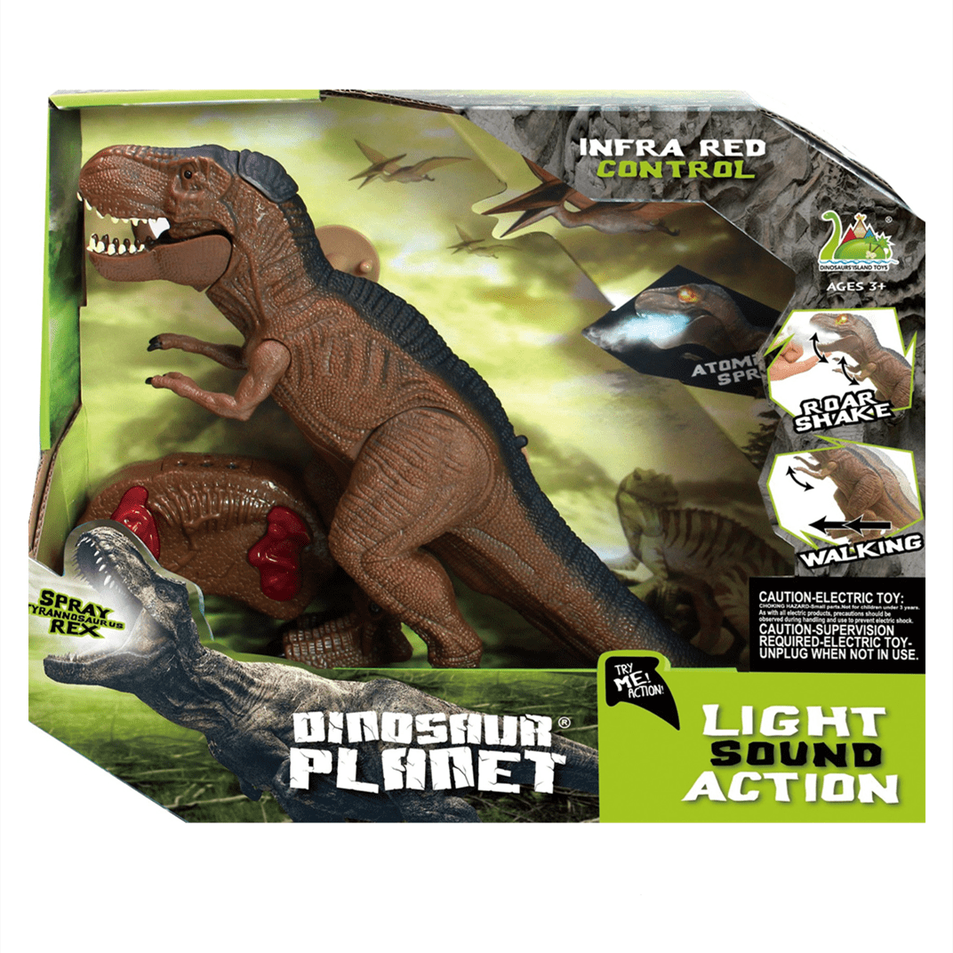 Remote Control Dinosaur T Rex Toys Realistic Walking Good Dinosaur Toys Light Sound Spray Action Figure