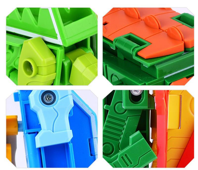 Transform Animal Dinosaur Robots Alphabet Action Figures Preschool Educational Toys for Kids