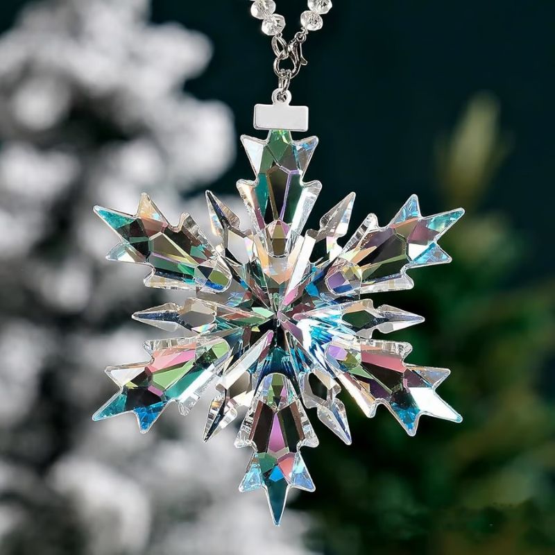 Crystal Snowflake Suncatcher