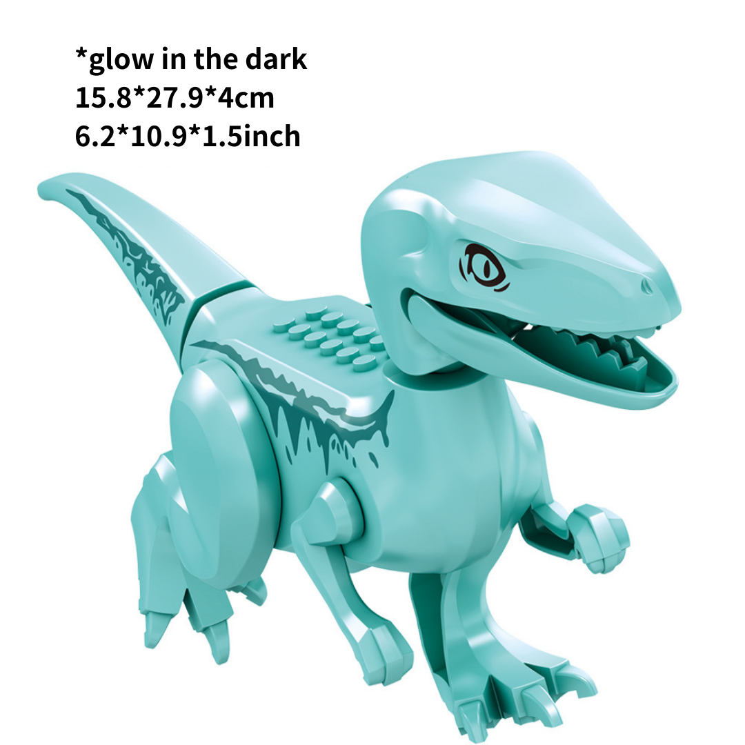 12" Dinosaur Jurassic Theme DIY Action Figures Building Blocks Toy Playsets