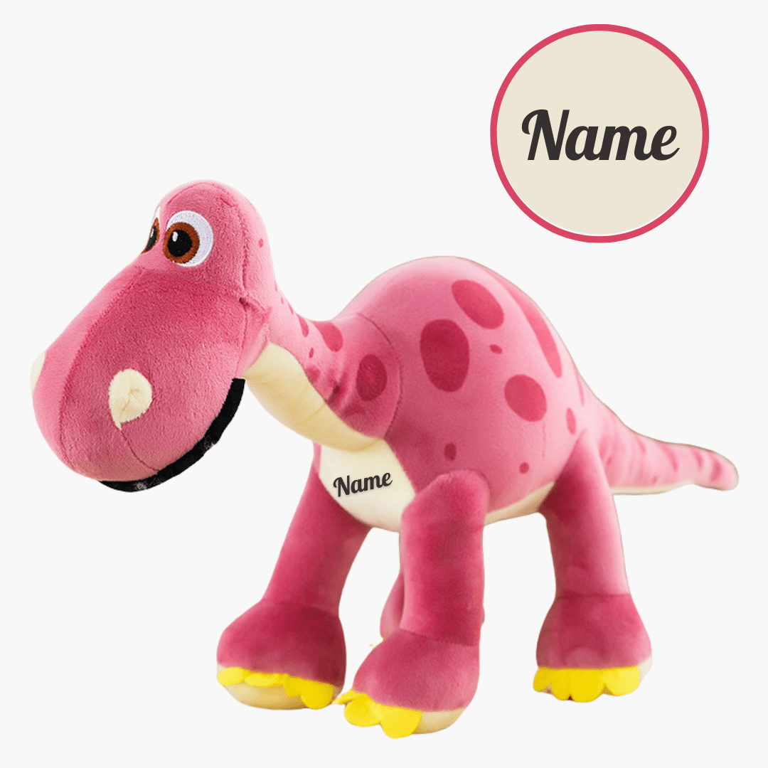 Name Personalized Dinosaur Stuffed Animal Cute T Rex Plush Toy for Boys Girls Birthday Gifts